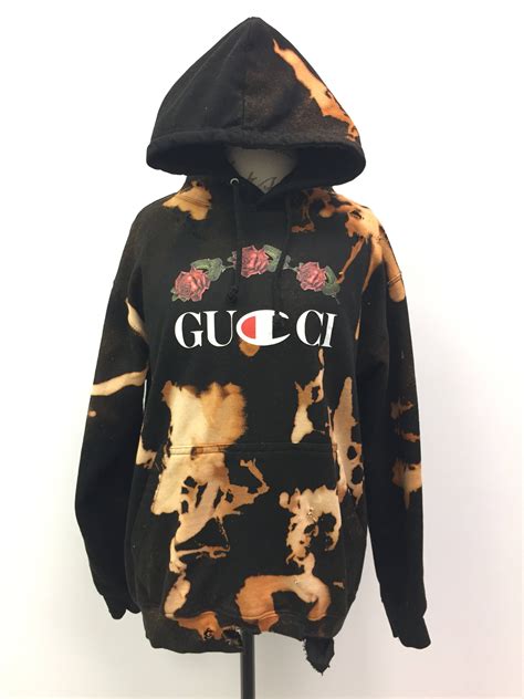 gucci fake hoodie|gucci distressed hoodie.